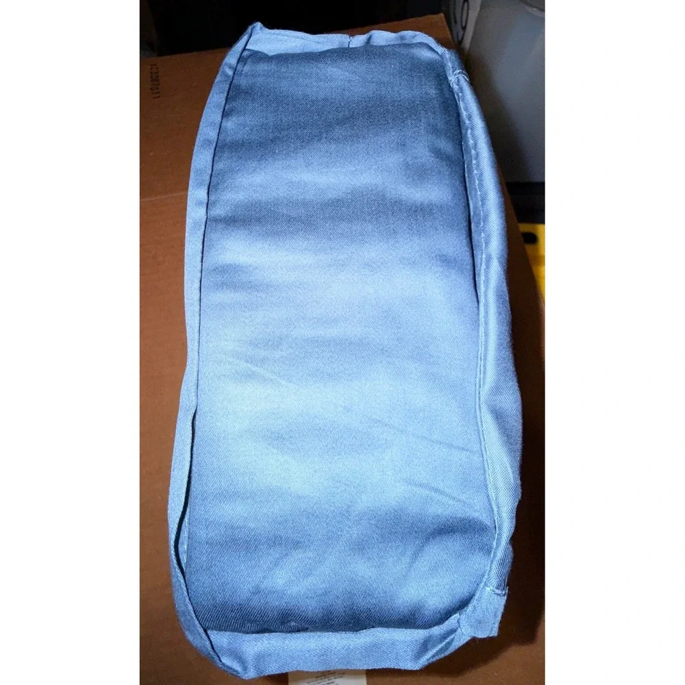 Threshold Studio McGee Sheet Set Twin XL NEW Blue Contrast Border 100% Cotton